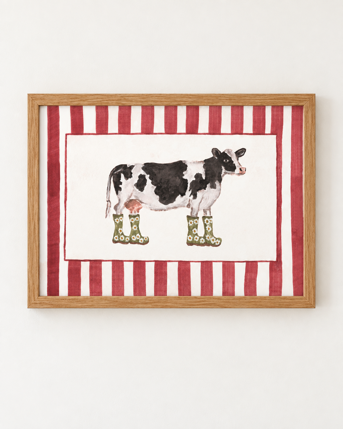 Dairy Cow in Daisy Wellies
