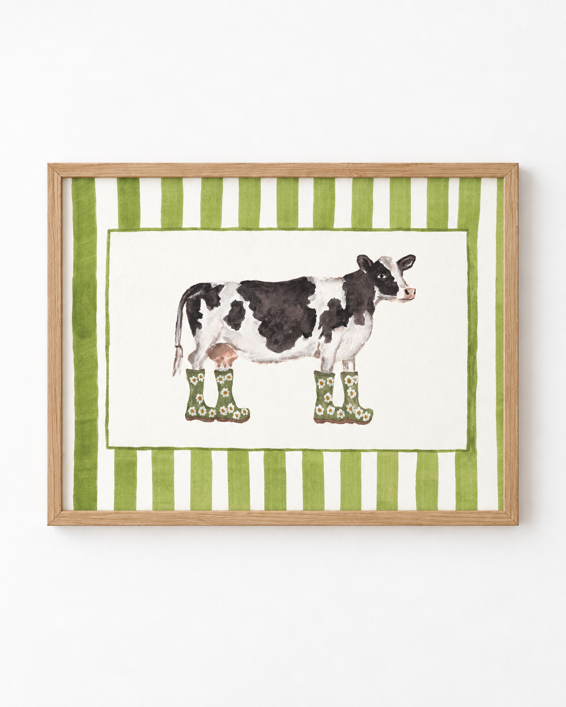 Dairy Cow in Daisy Wellies